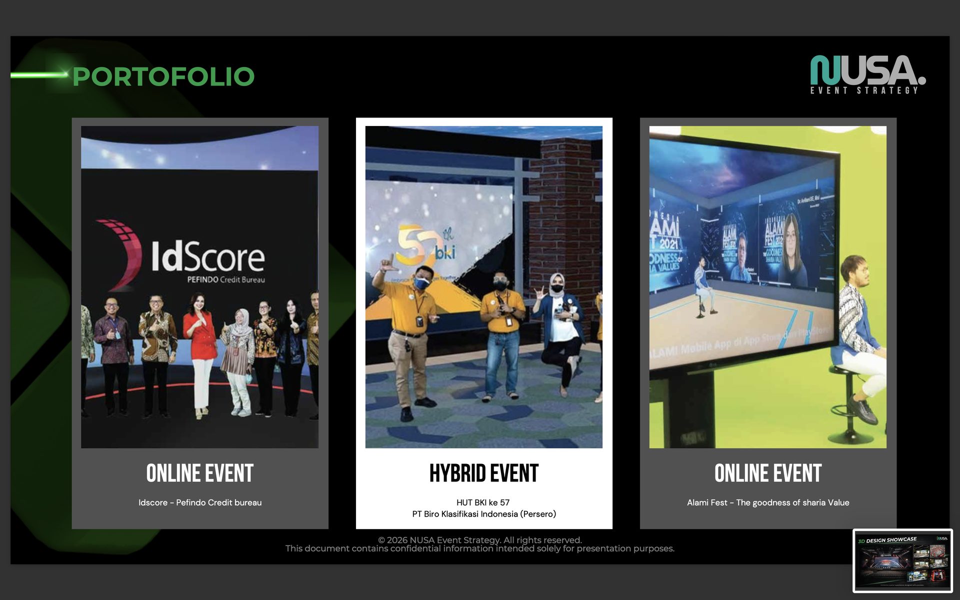 Portfolio - IdScore, BKI, Alami Fest