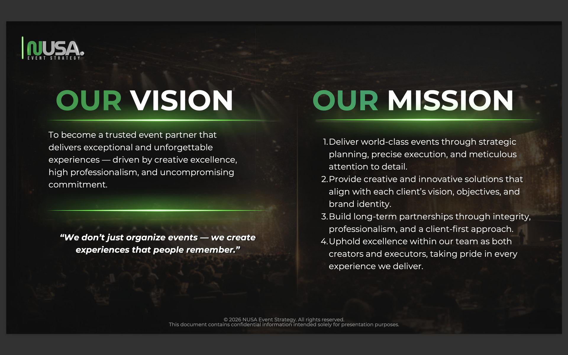 Our Vision and Mission
